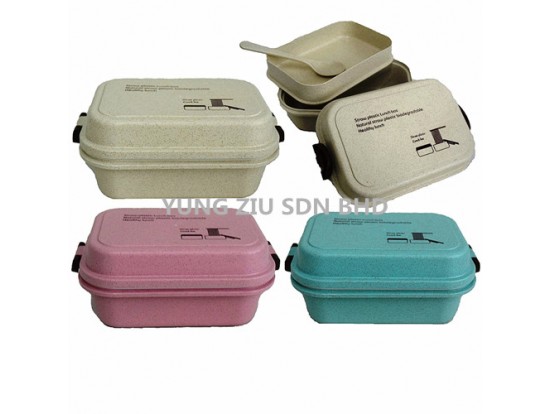 ML-6944#WHEAT LUNCH BOX 8*12.7*8.5CM